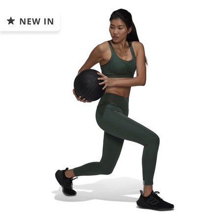 adidas - Women Yoga Essentials High-Waisted Leggings, Green